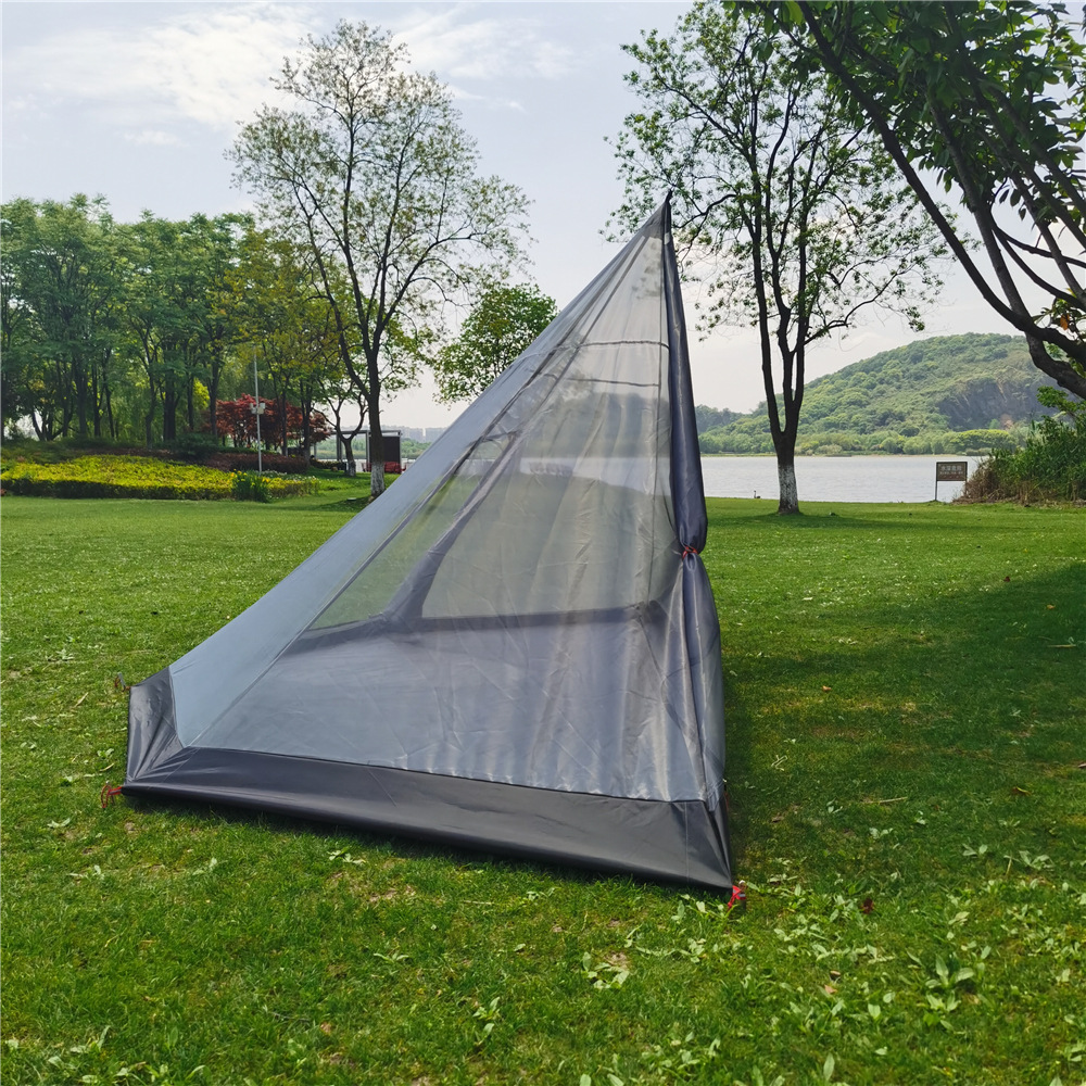 Cheap Goat Tents Ultralight Pyramid Outdoor Indoor Tent Summer Mesh Tent Portable Hiking Camping Tepee Inside Tent 2022 New   